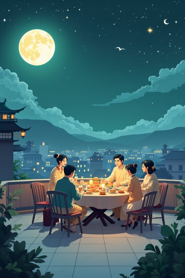 月光下的团圆饭 电影海报